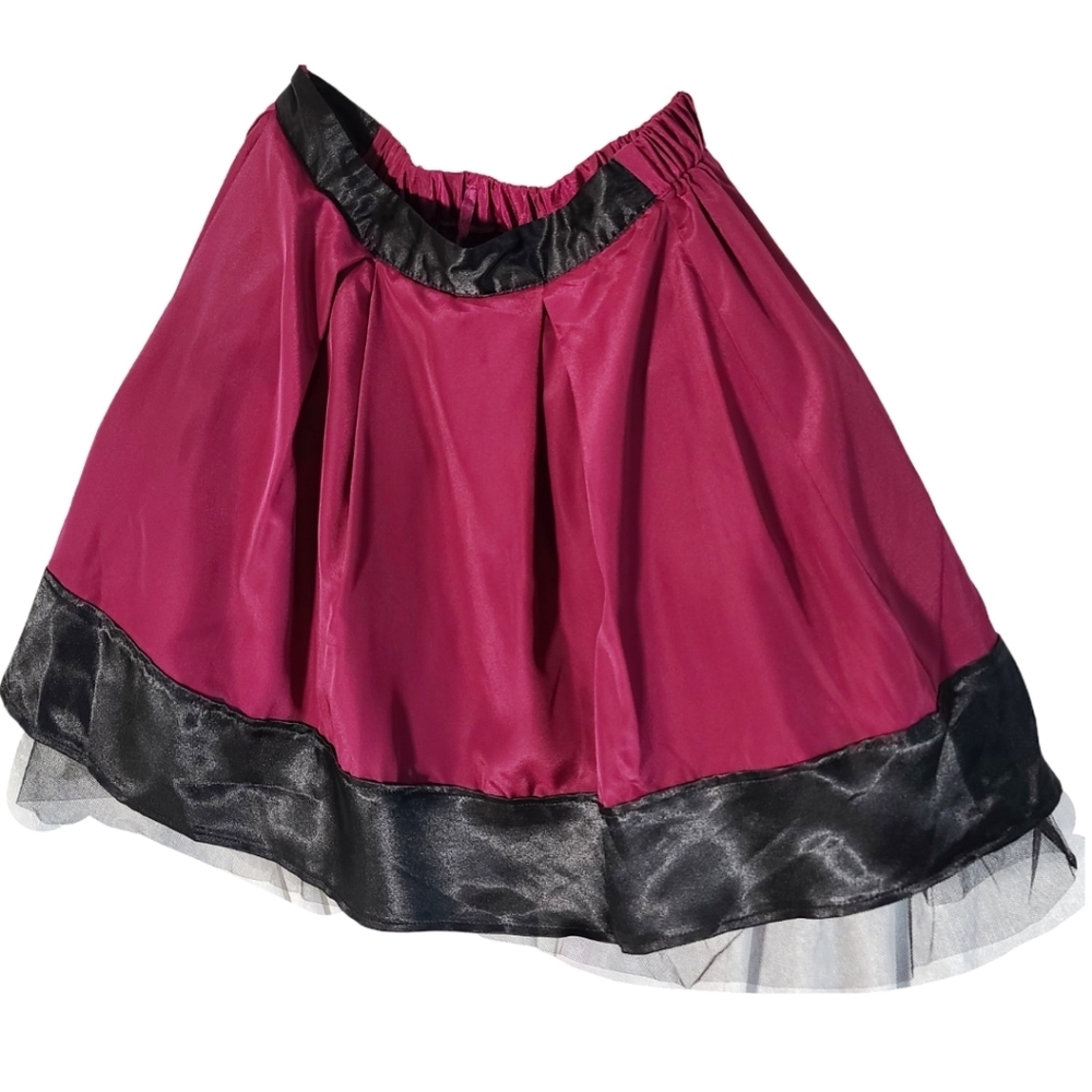 Satin Tulle retro 80s skirt